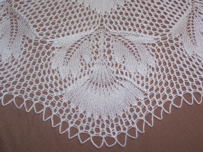 Close up of Doily edging.