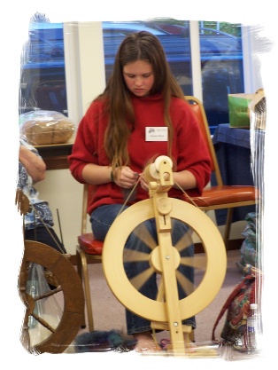 Spinning on a Lendrum Double Treddle Wheel