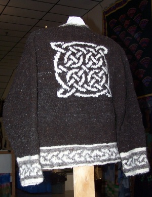 Celtic Cardigan Back